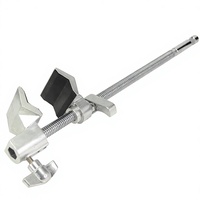 Pince de serrage robuste en aluminium de 420 mm pour photographie avec goujon bébé 5/8'' et douille récepteur hexagonale pour éclairage vidéo de studio