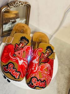 Chaussons décontractés pour hommes de haute qualité, imprimés et brodés, avec semelle en liège et soutien de la voûte plantaire - Product Image 4