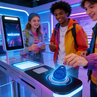 Etiquetas NFC Mini Programables Directas de Fábrica, Llaveros RFID de 125KHz de PVC para Identificación de Empleados de Hotel, Membresía, Fidelización y Acceso
