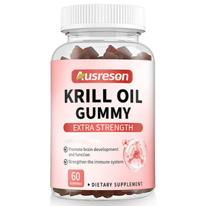 VitaSpring OEM Gummies à l'huile de krill Halal, supplément de bonbons gélifiés à l'huile de krill antarctique, marque privée, gummies biologiques à l'huile de krill Oméga <span class=keywords><strong>3</strong></span> - Product Image 1