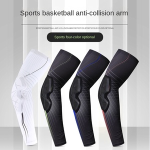 Manchons de <span class=keywords><strong>protection</strong></span> pour les coudes <span class=keywords><strong>anti</strong></span>-collision en nid d'abeille, respirants, à compression, avec coussin en éponge pour la salle de sport, le basketball, <span class=keywords><strong>protection</strong></span> des <span class=keywords><strong>bras</strong></span>, logo personnalisé - Product Image 4
