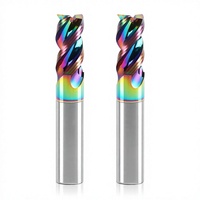 Fraise à queue Ruimeng 1/2" en carbure de tungstène, fraise à 3 dents, revêtement DLC, haute vitesse d'alimentation, type U, pour CNC