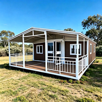 Maison conteneur préfabriquée moderne extensible et mobile de 40, 30, 20 pieds, prête à l'emploi, avec 2, 3 ou 4 chambres, villa préfabriquée, maison portable
