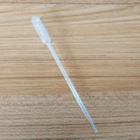 Pipette Pasteur graduée en plastique transparent pour laboratoire, 0,5 ml, 1 ml, 2 ml, 3 ml, 5 ml, double échelle, épaissie, rechargeable