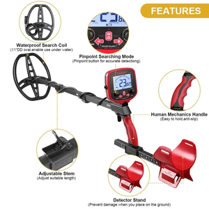 Détecteur de métaux portatif en plastique KOFIG, meilleur détecteur de métaux, profondeur de 5 mètres, <span class=keywords><strong>Tianxun</strong></span> <span class=keywords><strong>TX</strong></span>-850L, machine de localisation de métaux certifiée IP65 - Product Image 4