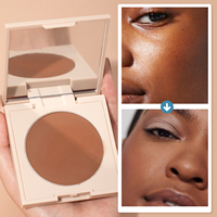Poudre pressée végétalienne avec logo personnalisé Palette bronzante pour contour du visage Poudre bronzante de maquillage personnalisable mate