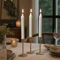Bougies coniques en paraffine blanche de 6 pouces pour mariage et décoration intérieure