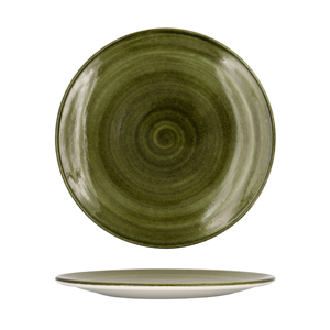 Piatto Piano Rustico a Spirale Verde 26cm, Piatti e Stoviglie - Product Image 2