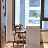 Tabouret de bar moderne à dossier haut en bois de frêne pour hôtel et restaurant, mobilier de bar, chaise de bar, tabouret haut