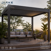 Pérgola Inteligente de Aluminio Jiake con Techo de Láminas Controlado por Aplicación para Espacios Exteriores, Proveedor Mayorista