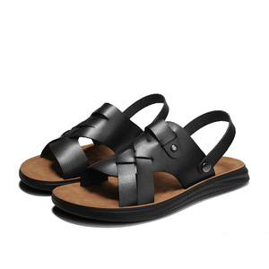 Sandalias informales de 2 usos para hombre, zapatos de playa antideslizantes con parte inferior suave, calzado de verano de talla grande - Product Image 3