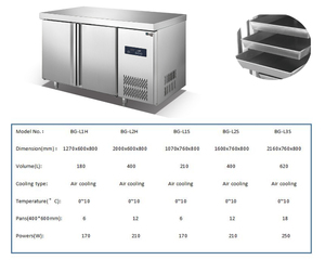 Phong cách mới nhà hàng thương mại thép không gỉ dưới truy cập bàn làm việc với Baking Chảo tủ lạnh cho khách sạn - Product Image 2