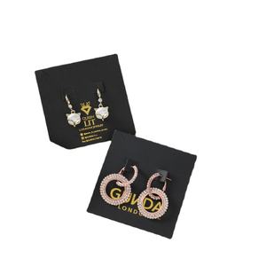 Custom Logo Printing Jewelry Box <b>Display</b> Card Necklace Earring Ring Hot Sale Fashion Trend Suitable for Square Jewelry Box - Product Image 3