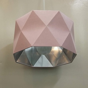 Rosa forma octogonal de techo/lámpara de mesa de luz interior de PET de plata para la sala dormitorio habitación de <span class=keywords><strong>las</strong></span> niñas - Product Image 1