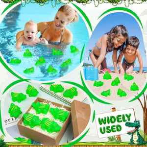 Alligator <b>Bath</b> Toy Set Mini Plastic Crocodile Float Squeak for Bathtub Baby Shower Halloween Pool Party Supply - Product Image 6