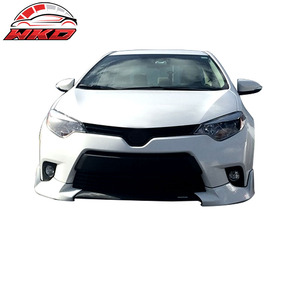 เหมาะสำหรับ Toyota Corolla L LE ปี 2014-2016 สปอร์ตสไตล์ ลิ้นกันชนหน้า สีดำดิบ - Product Image 2