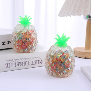 Hot Sale TPR Fruit Pineapple Squishy Stress <b>Balls</b> Beads Filling Slow Return Hand Exercise <b>Squeeze</b> Stress Relieve Toys for Kids - Product Image 5