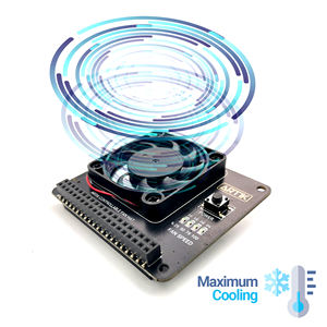 Заводская шляпа вентилятора аргона использует 40 мм охлаждающий вентилятор для предотвращения перегрева на Raspberry <span class=keywords><strong>Pi</strong></span> 3 и Raspberry <span class=keywords><strong>Pi</strong></span> 4 - Product Image 2