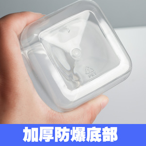 Vente en gros d'usine : flacons en plastique transparent de 30 ml, flacons carrés à large ouverture en PET de 100 ml de qualité alimentaire, flacons échantillons. - Product Image 1