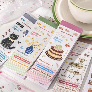 สมุดสติกเกอร์ไดคัทลายการ์ตูนน่ารักหวานละมุนสำหรับตกแต่งบ้าน - Product Image 5