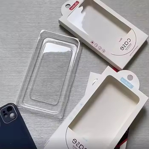 Fuerte respetuoso con el medio ambiente colgante de pared caja de teléfono caja de <span class=keywords><strong>papel</strong></span> CAJA DE TELÉFONO MÓVIL cajas de embalaje con <span class=keywords><strong>ventanas</strong></span> transparentes de PVC - Product Image 5