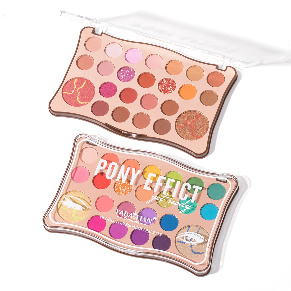 Индивидуальная палитра теней для век, 24 цвета, палитра теней для век, частная торговая марка с вашим брендом, оптовая продажа, блестящий матовый цвет хамелеона