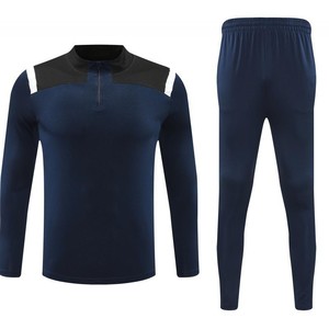 Men's <b>Soccer</b> Training Tracksuit Set Long Sleeve 1/4 Zip Jersey Jogger Pants Quick Dry Printed Digital Printed Custom Teamwear - Product Image 3