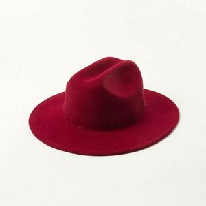 Sombreros Fedora de Fieltro de Pelo Sintético de Color Sólido de Alta Calidad al por Mayor - Product Image 5