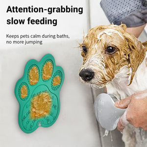 Tapis à lécher pour chiens et chats, tapis de léchage à alimentation lente avec ventouses, tapis à lécher pour beurre de cacahuète pour chiens, pour le bain et le toilettage - Product Image 2