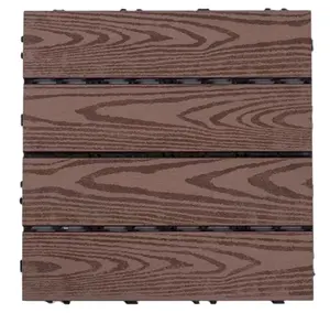 Wood Grain Wpc Interlock Decking Tiles With High Quality