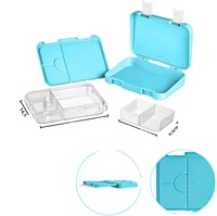 Nouvelle boîte à bento rectangulaire anti-fuite pour enfants et adultes, avec séparateur, compatible micro-ondes et lave-vaisselle, en plastique écologique