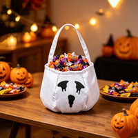 Panier de bonbons d'Halloween pour garçons et filles, citrouille, araignée, vampire, seau à bonbons multicolore, sacs cadeaux pour enfants