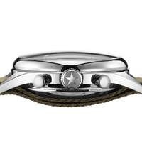Montre mécanique de luxe pour homme ST1908 Seagull Movement 40 mm, bracelet en cuir, aiguilles, verre saphir, acier inoxydable, 1963