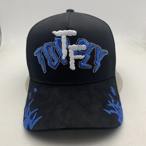 Prezzo di fabbrica cappelli con logo diamantato americano <span class=keywords><strong>basket</strong></span> sport berretto in pelle scamosciata fodera di raso cappelli Dandy - Product Image 1