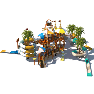 काउबॉय बड़े आउटडोर निरंतर तापमान फाइबरग्लास पानी पार्क स्लाइड उपकरण सर्दियों के पूल के उपयोग के लिए वयस्क जल घर स्लाइड - Product Image 5