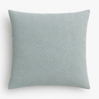 Ventes en gros de housses de coussin décoratives en velours côtelé bleu clair, style moderne, motif uni, pour canapé