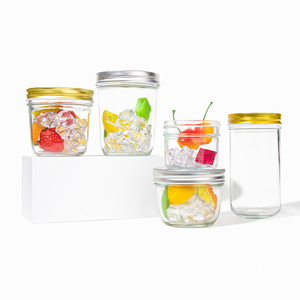 CE FCC ROHS Certified 350ml 500ml Clear Food Grade Glass Jar Airtight Leak Proof Heat Resistant Anti Drop <strong>Stackable</strong> Glass Bottle - Product Image 2