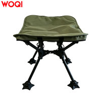 Tabouret d'extérieur pliable léger en fer WOQI, mobilier d'extérieur portable pour usage hôtelier