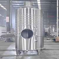 Cuve de fermentation de vin en acier inoxydable de 1500 L avec chemise de refroidissement pour la production de vin de raisin