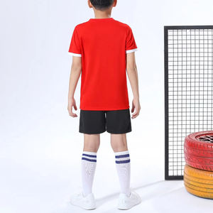 Wholesale Custom Football Soccer <b>Jersey</b> Heat-Transfer Printed Breathable Quick Dry Crew Neck <b>Short</b> Sleeve Polyester/Cotton - Product Image 5
