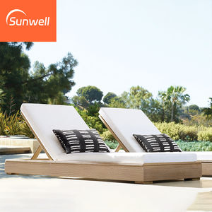 Lit <span class=keywords><strong>de</strong></span> repos extérieur <span class=keywords><strong>double</strong></span> et simple en bois <span class=keywords><strong>de</strong></span> teck pour cour d'hôtel villa-meubles <span class=keywords><strong>de</strong></span> piscine pour plage ou patio <span class=keywords><strong>bain</strong></span> <span class=keywords><strong>de</strong></span> <span class=keywords><strong>soleil</strong></span> - Product Image 1