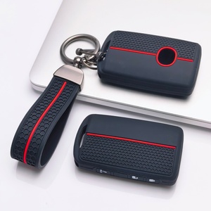 Housse de clé en silicone compatible avec Mazda 3 6 CX3 CX5 CX9 MX5 Miata, clé intelligente à 3 boutons (verrouillage, déverrouillage et fonction panique) - Product Image 2