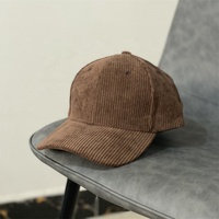 Czelrine Vintage Klassieke Mannen Vrouwen Blanco Corduroy Honkbalhoeden Aangepast Logo