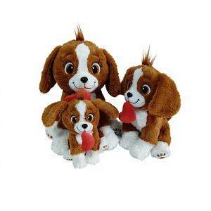 Подарок на День святого Валентина: плюшевая игрушка-щенок, держащий сердце, из мягкого хлопка, приятная для кожи, с наполнителем из ПП-волокна. - Product Image 5