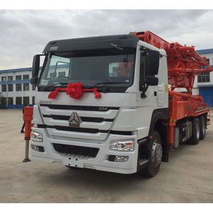 Chino nueva marca HOWO chasis gran teórico de salida de 38m de hormigón de cemento bomba de elevación boom camión mezclador venden bien - Product Image 4