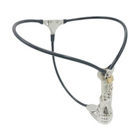 Cinturón de Castidad de Acero Inoxidable Tipo Tortuga Emcc, Invisible, Impermeable, Ajustable, con Forma de Corazón para Hombres, Jaula para Pene, Tapón Anal