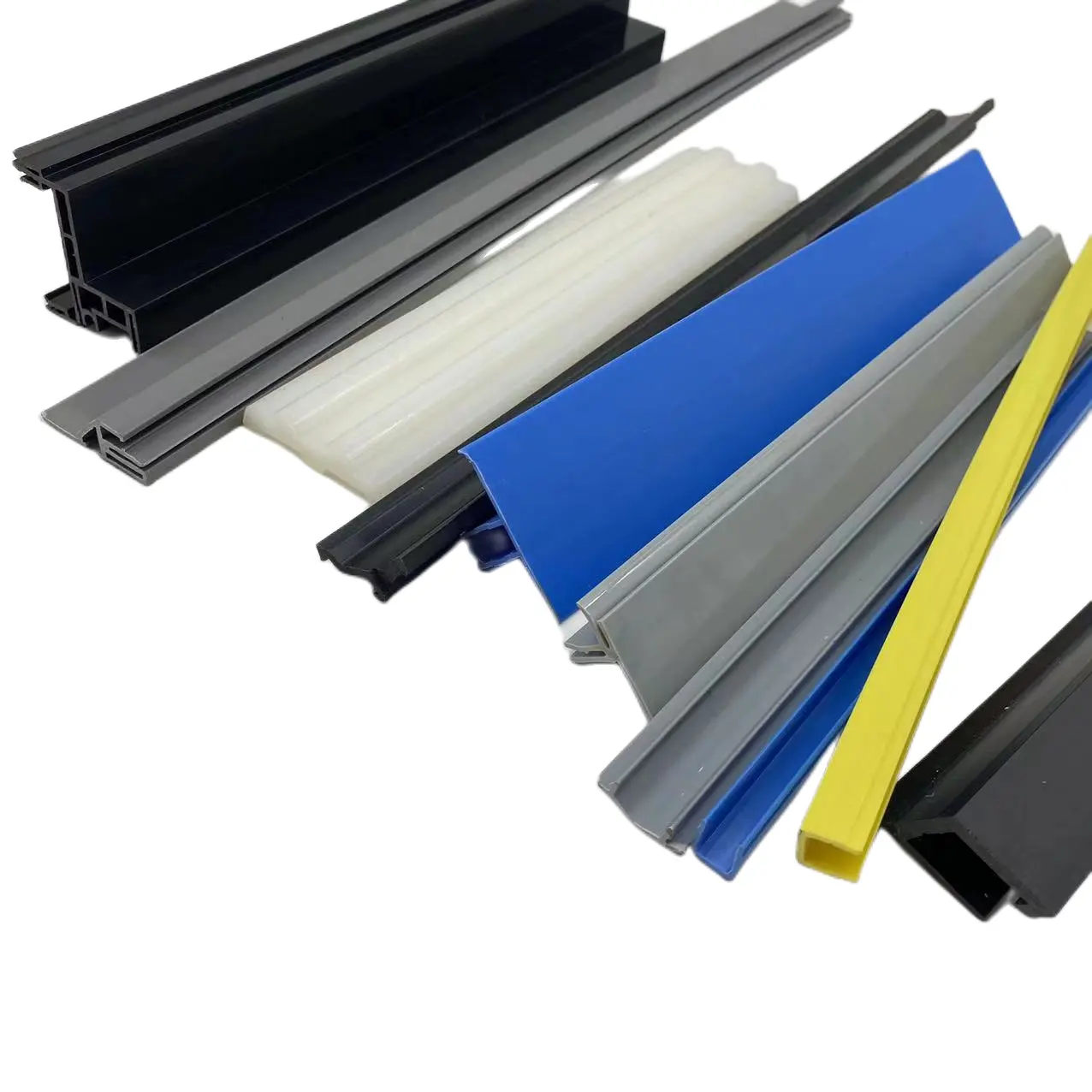 Perfil de plástico de extrusión personalizado, fabricante profesional, PVC/ABS/PC/PP
