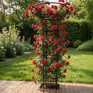 โครงเหล็กทรงกลมสำหรับพยุงต้นไม้รูปทรงเห็ด ตกแต่งสวน ทนทาน - Product Image 2