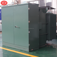 Transformateur triphasé monté sur socle 12,47 kV 13,2 kV 200 kVA avec bobine toroïdale en cuivre 480 V à refroidissement par huile, certifié CUL CE TUV