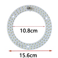 Panneau de circuit imprimé MCPCB LED SMD 2835 personnalisé 21W 28W pour lampe annulaire LED de beauté, lampe faciale, lampe annulaire sans ombre pour salon de manucure